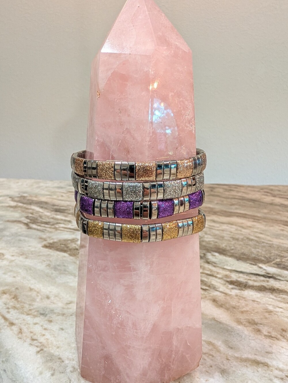 Milor stainless steel stretch bracelets